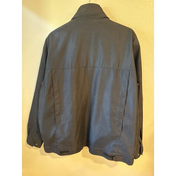 Michael Kors Men's XL Black Jacket With Hidden Hood & Multiple Pockets - Picture 4 of 6